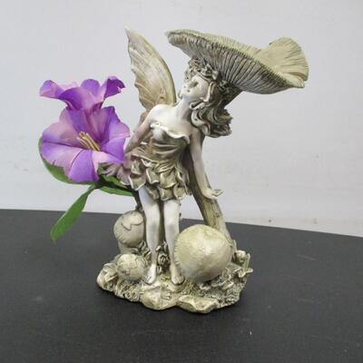 Fairy Figure With Mushrooms