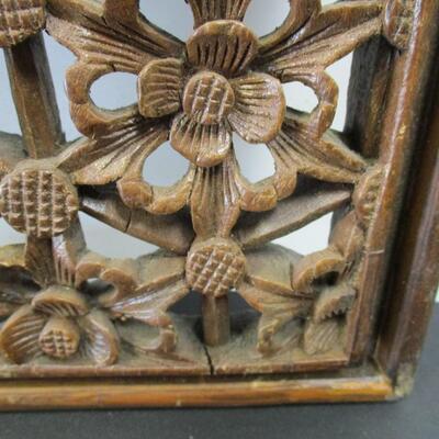 Decorative Carved Wood Wall Decor