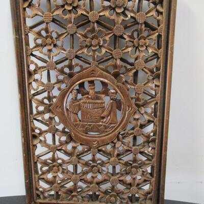 Decorative Carved Wood Wall Decor
