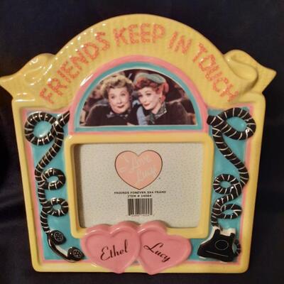Ceramic I Love Lucy Picture Frame