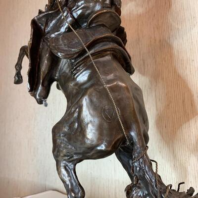 Metal Sculpture by Frederic Remington.
