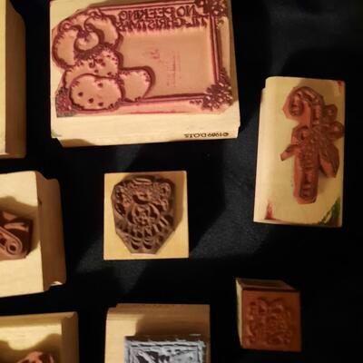Holiday Rubber Stamps Lot of 10