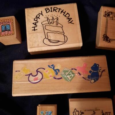 Holiday Rubber Stamps Lot of 10
