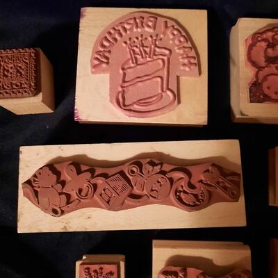 Holiday Rubber Stamps Lot of 10