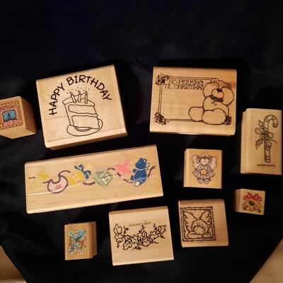 Holiday Rubber Stamps Lot of 10