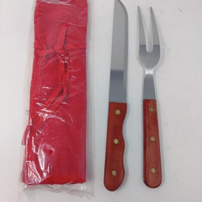 NEW VINTAGE MARLBORO GRILLING UTENSIL SET W/ CANVAS STORAGE BAG #2