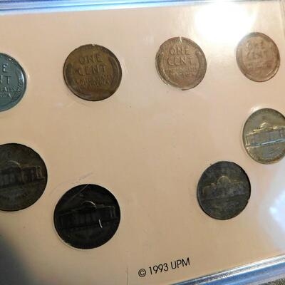 Vintage Coin Sets INDIAN PENNIES PROOF SET WWII SET LIBERTY BELL