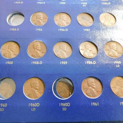 Antique PENNY COIN LOT IN WHITMAN BOOKS
