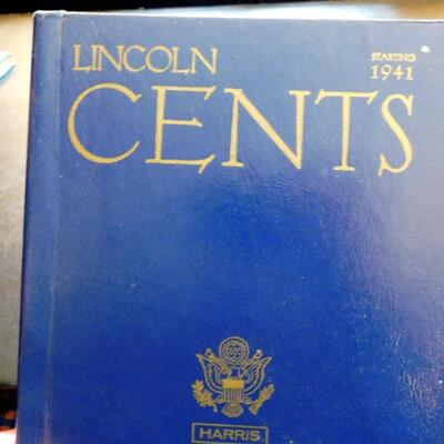 Antique PENNY COIN LOT IN WHITMAN BOOKS