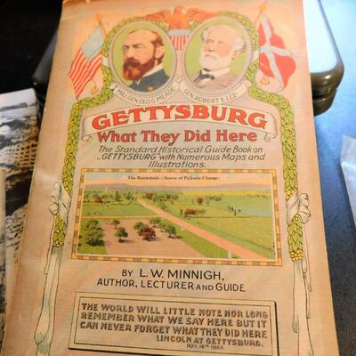 Early GETTYSBURG PA Travel Guides CIVIL WAR