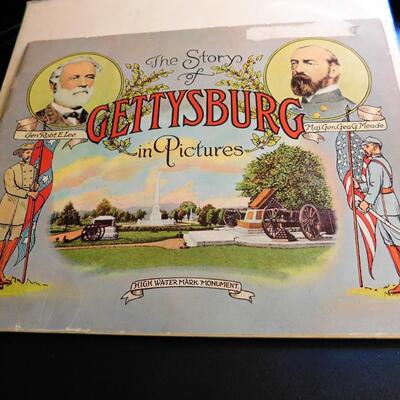 Early GETTYSBURG Picture Visitors Tourist Guide Civil War Ephemera Pennsylvania