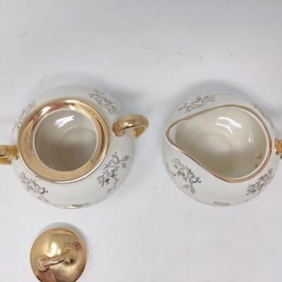 50TH ANNIVERSARY CREAM AND SUGAR SET