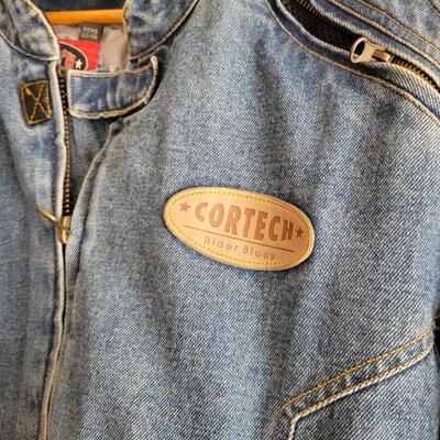 CORTECH DSX MENS SIZE LG JEANS MOTORCYCLE JACKET w/ PROTECTION