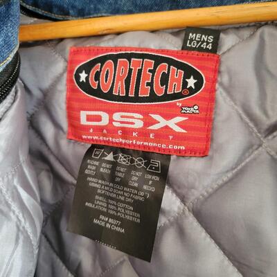 CORTECH DSX MENS SIZE LG JEANS MOTORCYCLE JACKET w/ PROTECTION