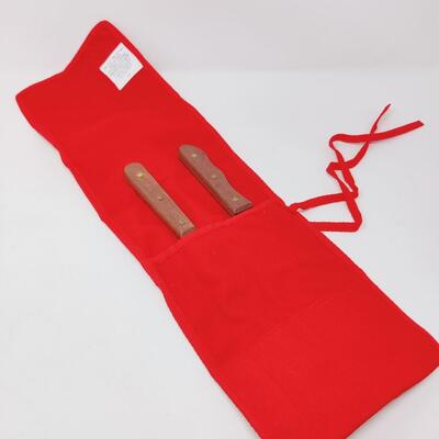 NEW VINTAGE MARLBORO GRILLING UTENSIL SET W/ CANVAS STORAGE BAG #1