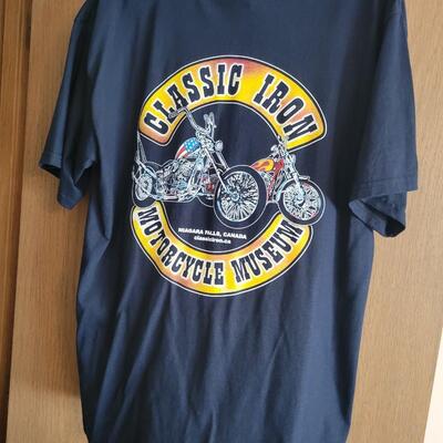 CLASSIC IRON MOTORCYCLE MUSEUM LARGE MENS TSHIRT