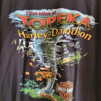 TOPEKA HARLEY DAVIDSON MENS SIZE LARGE