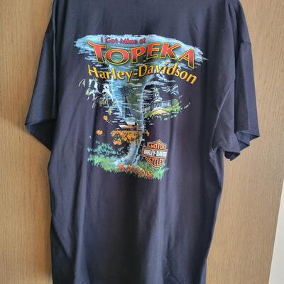 TOPEKA HARLEY DAVIDSON MENS SIZE LARGE