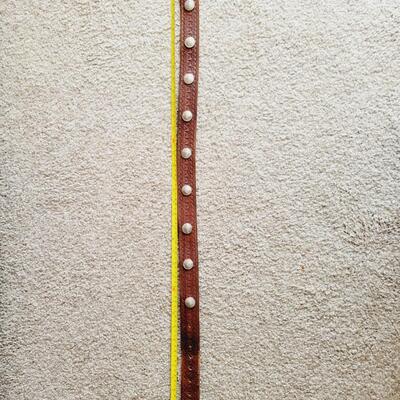 LEATHER BUFFALO NICKLE MENS BELT