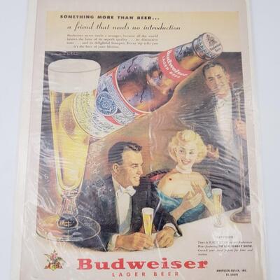 VINTAGE BUDWEISER  ADVERTISING