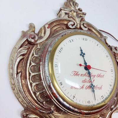 OLD CHARTER KENTUCKY BOURBON CLOCK