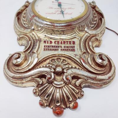 OLD CHARTER KENTUCKY BOURBON CLOCK