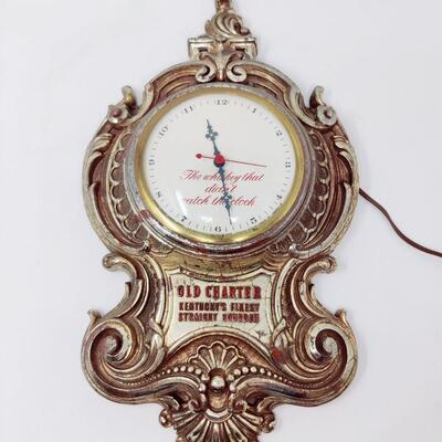 OLD CHARTER KENTUCKY BOURBON CLOCK