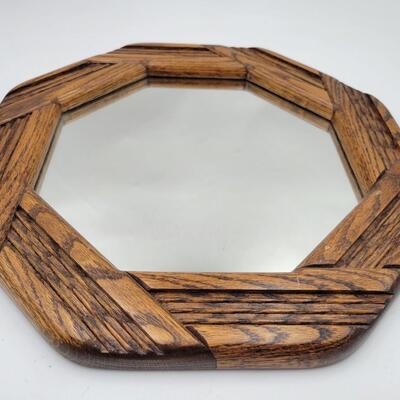 CUTE WOODEN FRAMED MIRROR
