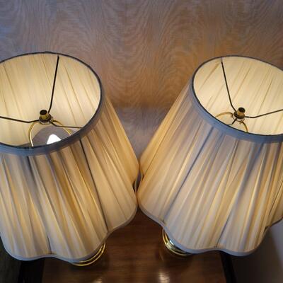 PAIR OF NICE GOLD TONED TOUCH LAMPS