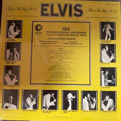 Two Elvis Presley Vinyl Records