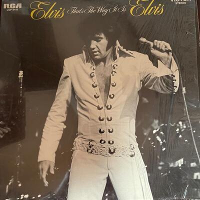 Two Elvis Presley Vinyl Records