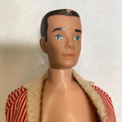 Vintage Ken doll. Case, clothing, shoes and accessories