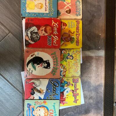 A lot of vintage childrenâ€™s books. Snow white seven Dwarfs and more