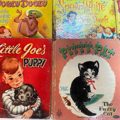 A lot of vintage childrenâ€™s books. Snow white seven Dwarfs and more