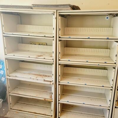 LARGE METAL GARAGE CABINETS SET #1