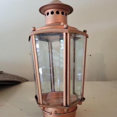 OURDOOR METAL & GLASS CANDLE HOLDER