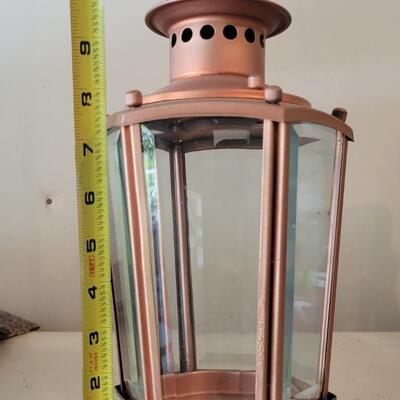 OURDOOR METAL & GLASS CANDLE HOLDER