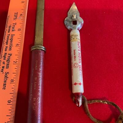 Old letter opener and can opener