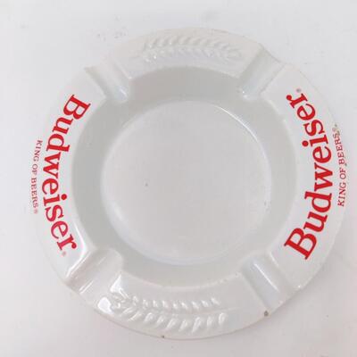 BUDWEISER ASH TRAYS SET OF 2