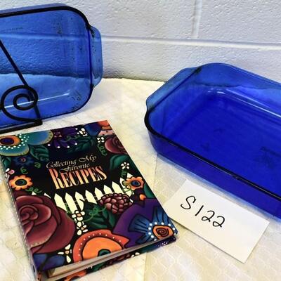 Blue Pyrex Baking Lot