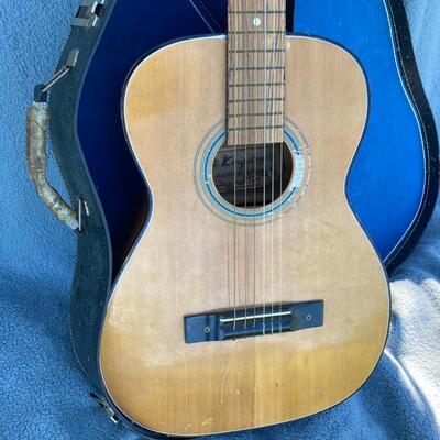 Vintage KINGSTON Acoustic Guitar with Case