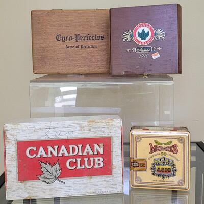 Lot 64: Vintage Cigar Boxes