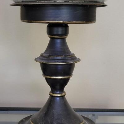 Lot 77: Matching Pair of Large Tabletop Candleholders
