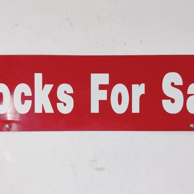 CLOCKS FOR SALE METAL SIGN