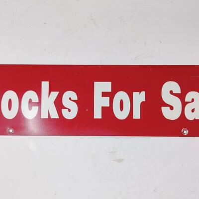 CLOCKS FOR SALE METAL SIGN