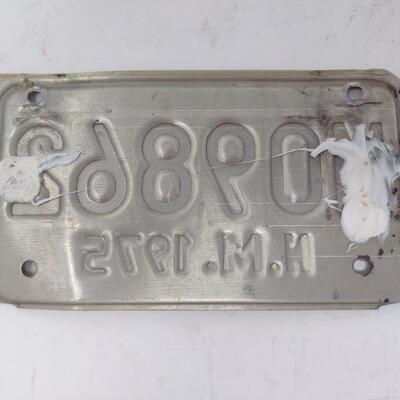 VINTAGE MOTORCYCLE NEW MEXICO PLATE