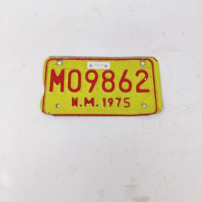VINTAGE MOTORCYCLE NEW MEXICO PLATE