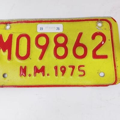 VINTAGE MOTORCYCLE NEW MEXICO PLATE