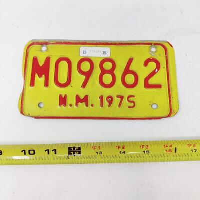 VINTAGE MOTORCYCLE NEW MEXICO PLATE