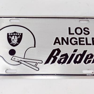 LOS ANGELES RAIDERS PLATE